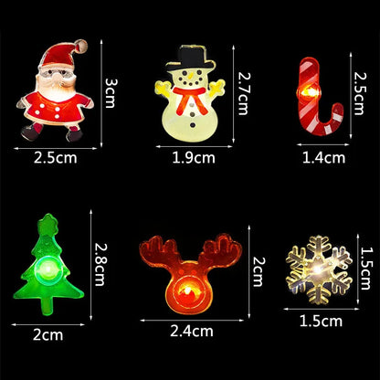 2M 20LED Santa Claus Schneeflocke LED Lichterkette Weihnachten Dekoration Für Startseite Weihnachten Baum Ornament 2024 Navidad Kinder geschenk Neue Jahr