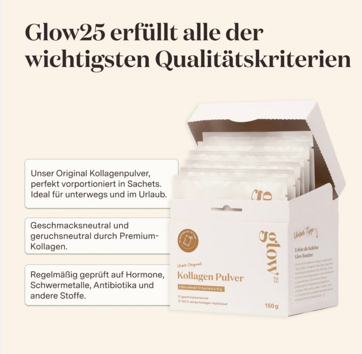 Kollagen Pulver Original – Sachets 10Stk.