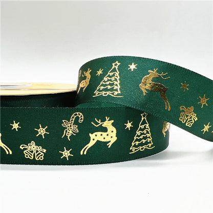 4,5 m / 25 mm Weihnachtsband (Geschenkband)