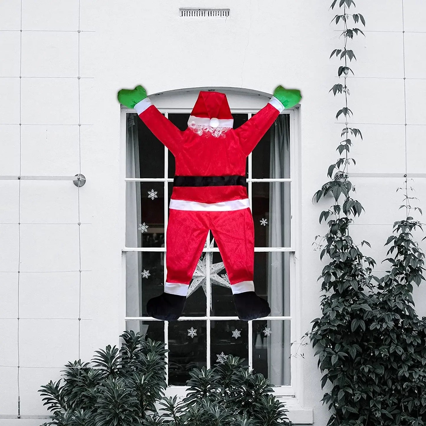 Weihnachtsmann-Dekoration, leuchtender Weihnachtsmann, für draußen und drinnen