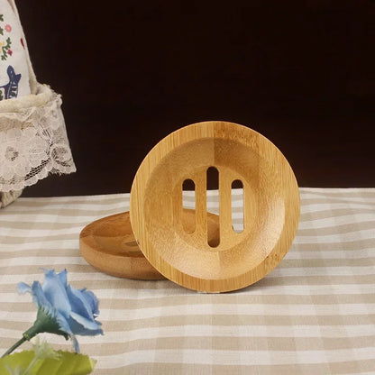 New Natural Bamboo Soap Box Dishes Bath Soap Holder Bamboo Case Tray Wooden Prevent Mildew Drain Box Bathroom Washroom Tools