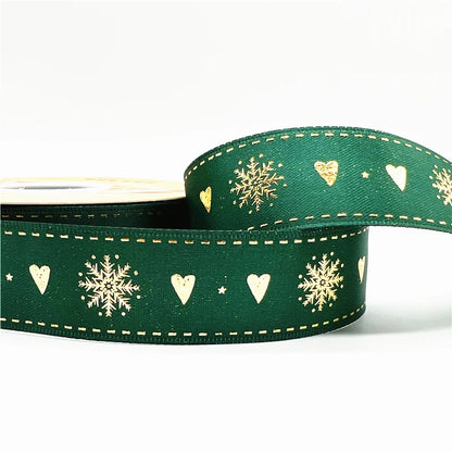 4,5 m / 25 mm Weihnachtsband (Geschenkband)