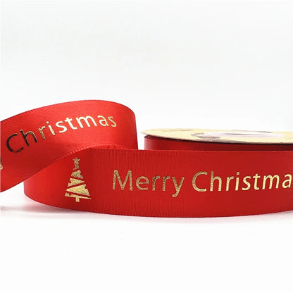 4,5 m / 25 mm Weihnachtsband (Geschenkband)