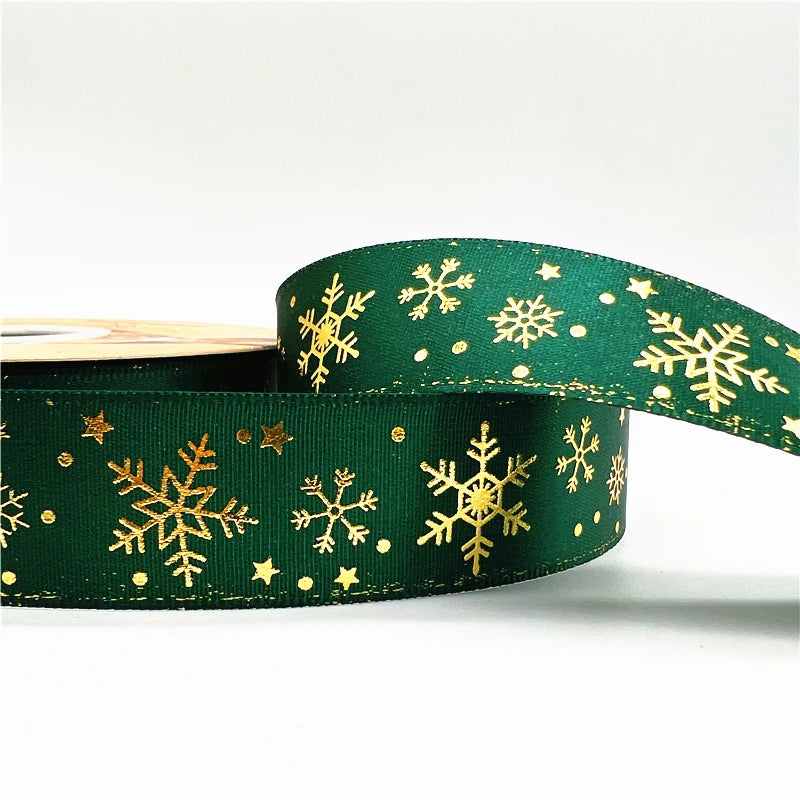 4,5 m / 25 mm Weihnachtsband (Geschenkband)