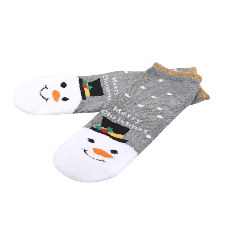 1 Paar weiche Damen Vintage Weihnachts-/Winter Socken