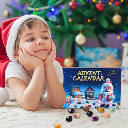 Adventskalender,  natürliche Edelsteine,