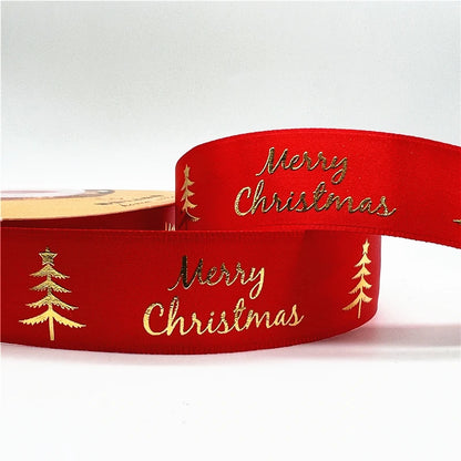 4,5 m / 25 mm Weihnachtsband (Geschenkband)