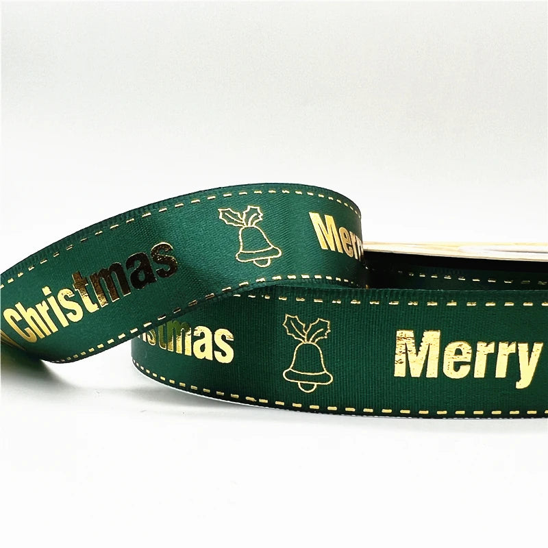 4,5 m / 25 mm Weihnachtsband (Geschenkband)