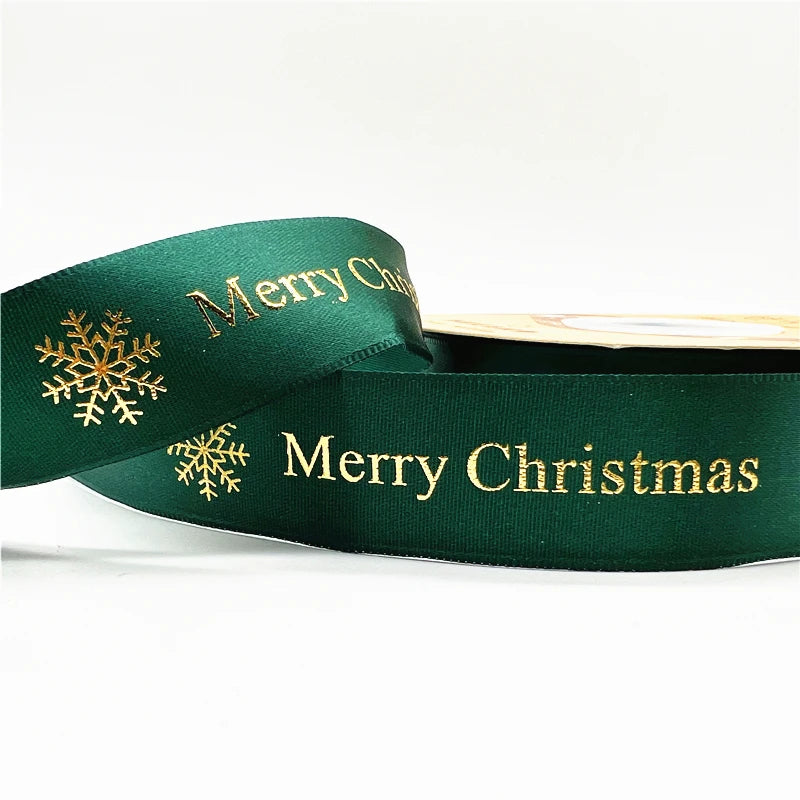 4,5 m / 25 mm Weihnachtsband (Geschenkband)