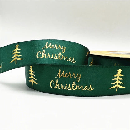 4,5 m / 25 mm Weihnachtsband (Geschenkband)