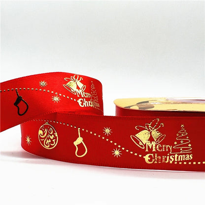 4,5 m / 25 mm Weihnachtsband (Geschenkband)